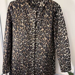 Nine West Leopard Print Long Sleeve Coat
EUC